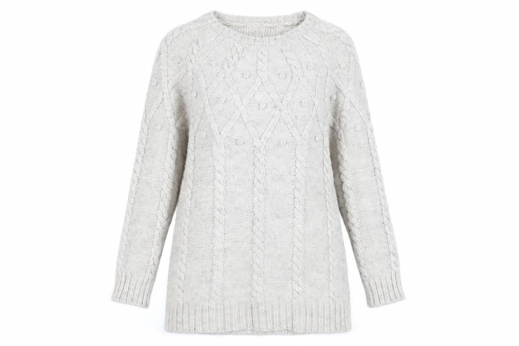 Marks & Spencer Womens White   Pullover Jumper Size 14