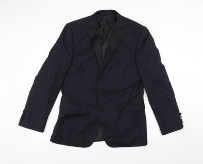 Additional front view of French Connection men’s blue jacket suit jacket, size 40
