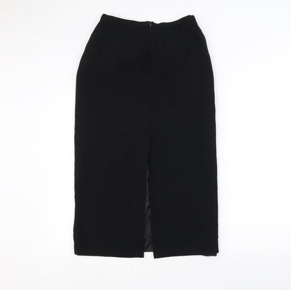 Back view of Principles women’s black a-line skirt, size UK 12