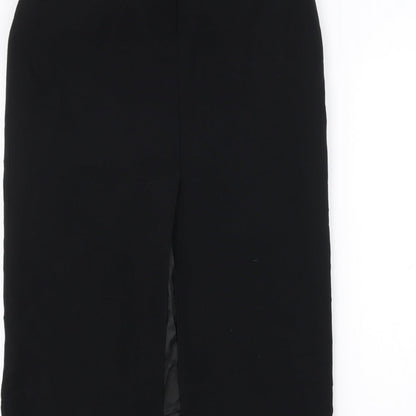 Brand and care label for Principles women’s black a-line skirt, size UK 12