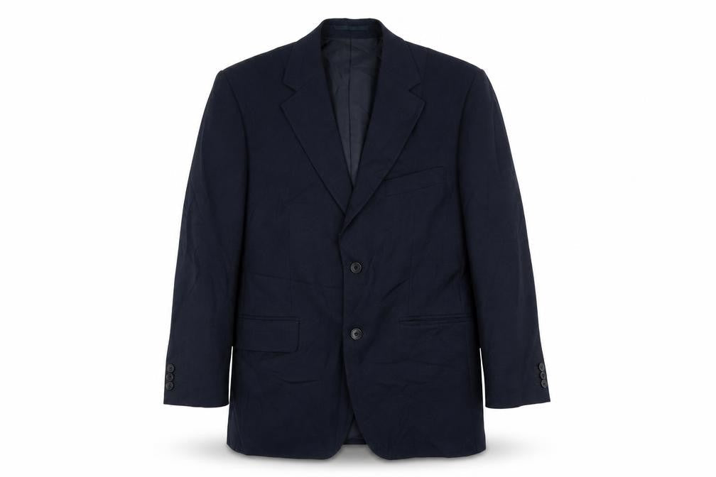 Pinstripe Mens Blue   Jacket Suit Jacket Size 38