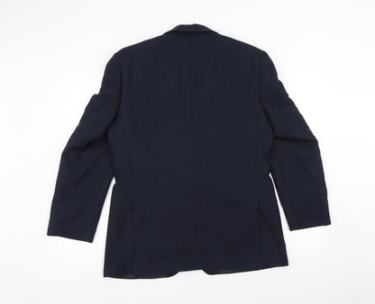 Pinstripe Mens Blue   Jacket Suit Jacket Size 38