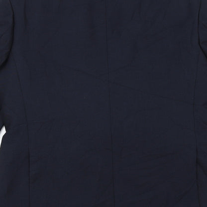 Pinstripe Mens Blue   Jacket Suit Jacket Size 38