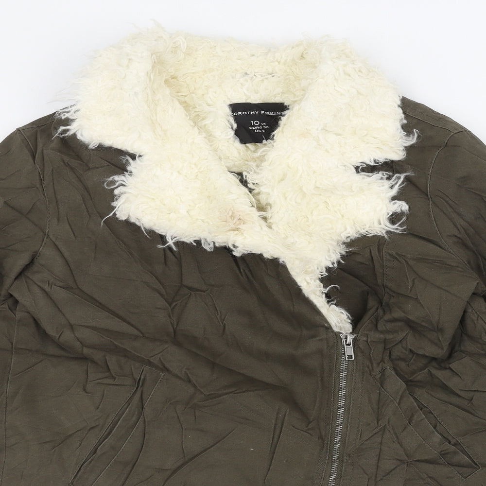 Dorothy Perkins Womens Green   Jacket  Size 10