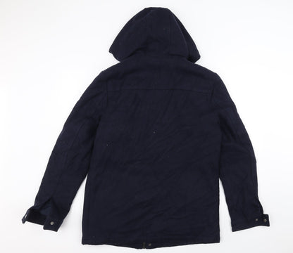 Twisted Soul Womens Blue   Parka Coat Size M