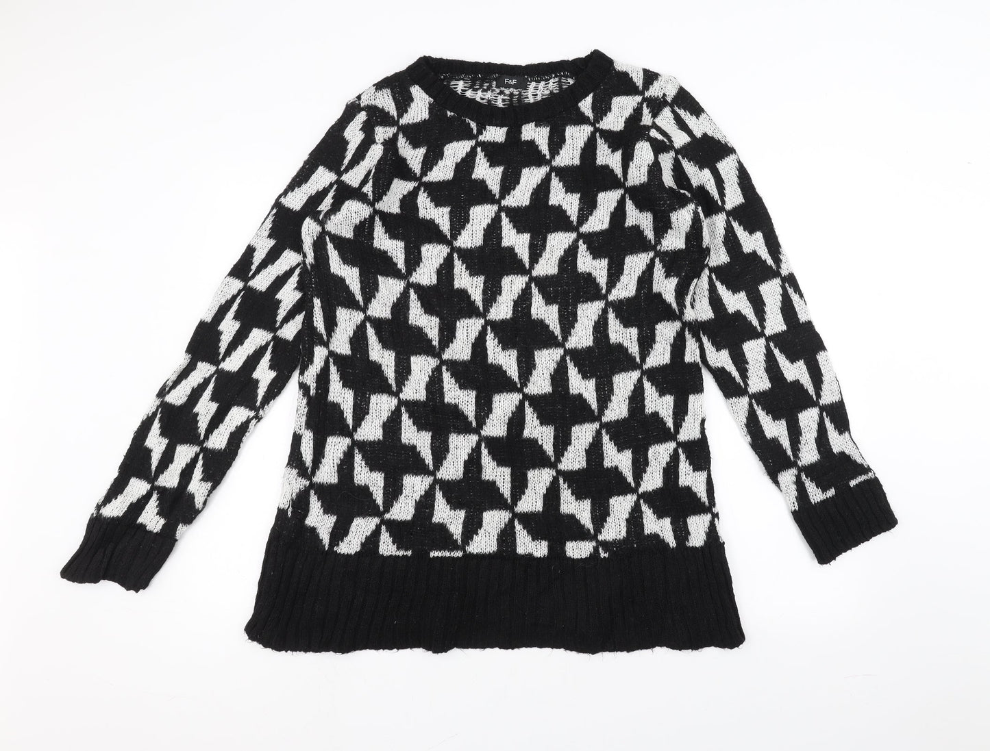 F&F Womens Black   Pullover Jumper Size 16