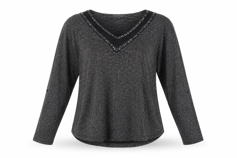 Stella Rosa Womens Black   Basic T-Shirt Size 2XL