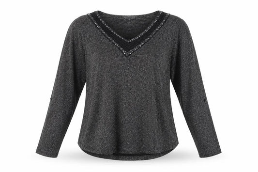 Stella Rosa Womens Black   Basic T-Shirt Size 2XL