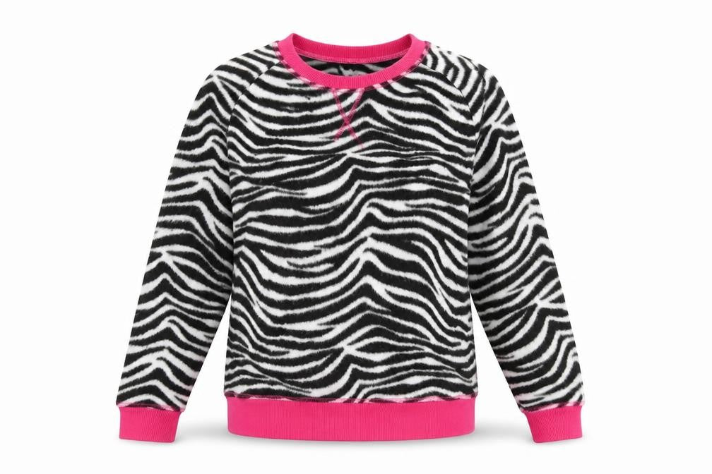 Studio Sleepwear Womens White Animal Print  Pullover Jumper Size 8