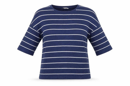Tu Womens Blue Striped  Pullover Jumper Size 10
