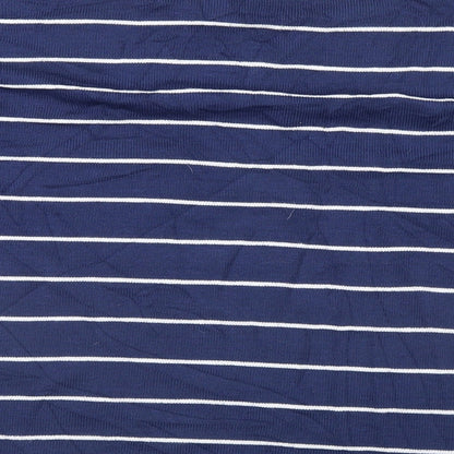 Tu Womens Blue Striped  Pullover Jumper Size 10