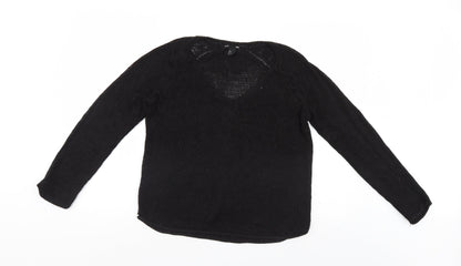 H&M Womens Black   Pullover Jumper Size S