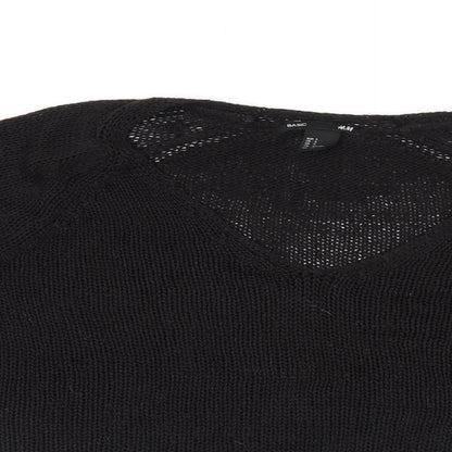 H&M Womens Black   Pullover Jumper Size S