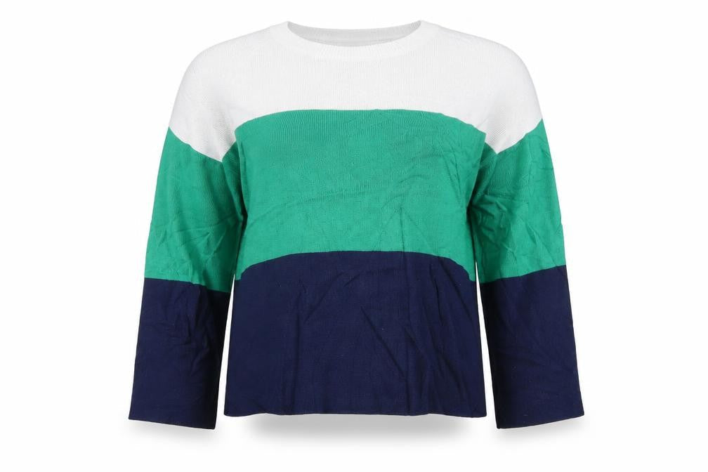 Stradivarius Womens Multicoloured Striped  Henley Jumper Size S
