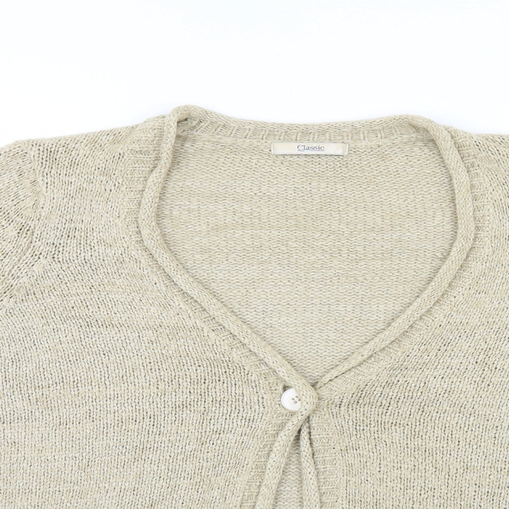 Classic Womens Beige   Cape Jumper Size 12