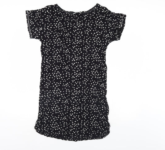 Love o Lounge Womens Black Polka Dot   Gown Size 10