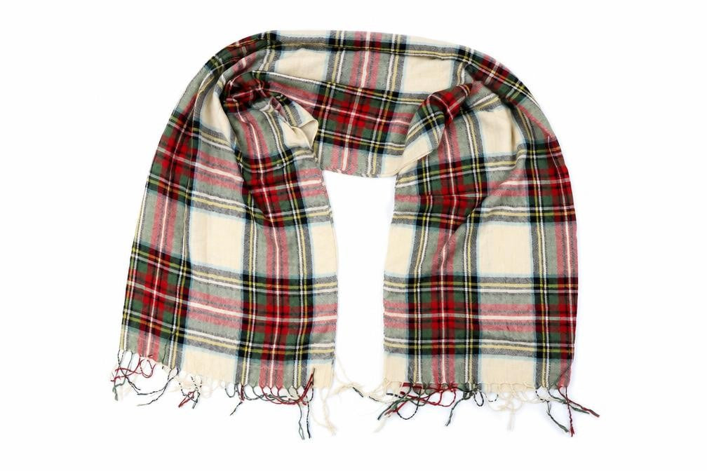 Preworn Womens Multicoloured Check   Shawl/Wrap