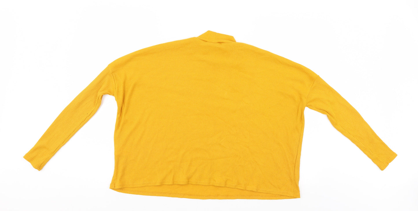 Divided Womens Gold   Pullover Jumper Size M