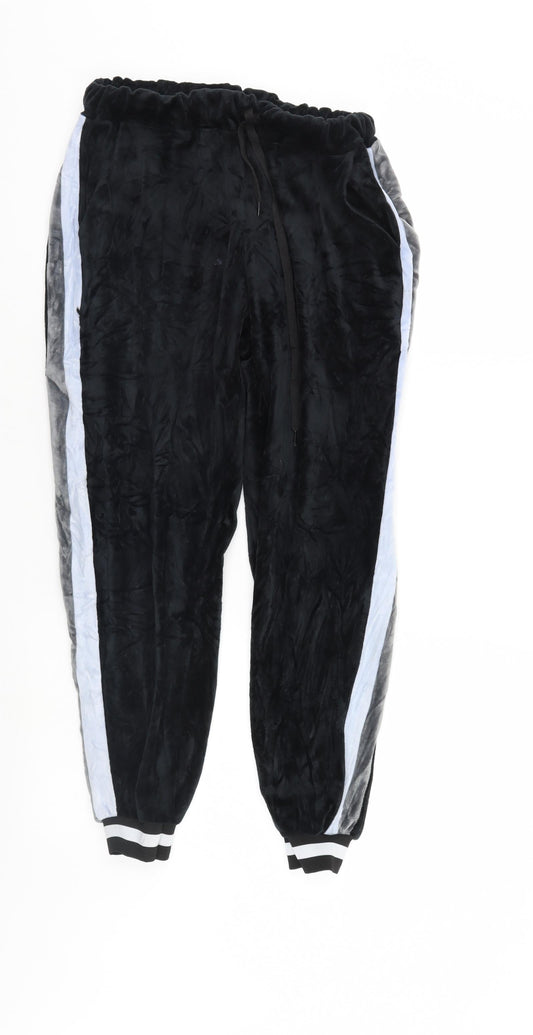 Boohoo Womens Black   Sweatpants Trousers Size 6 L25 in