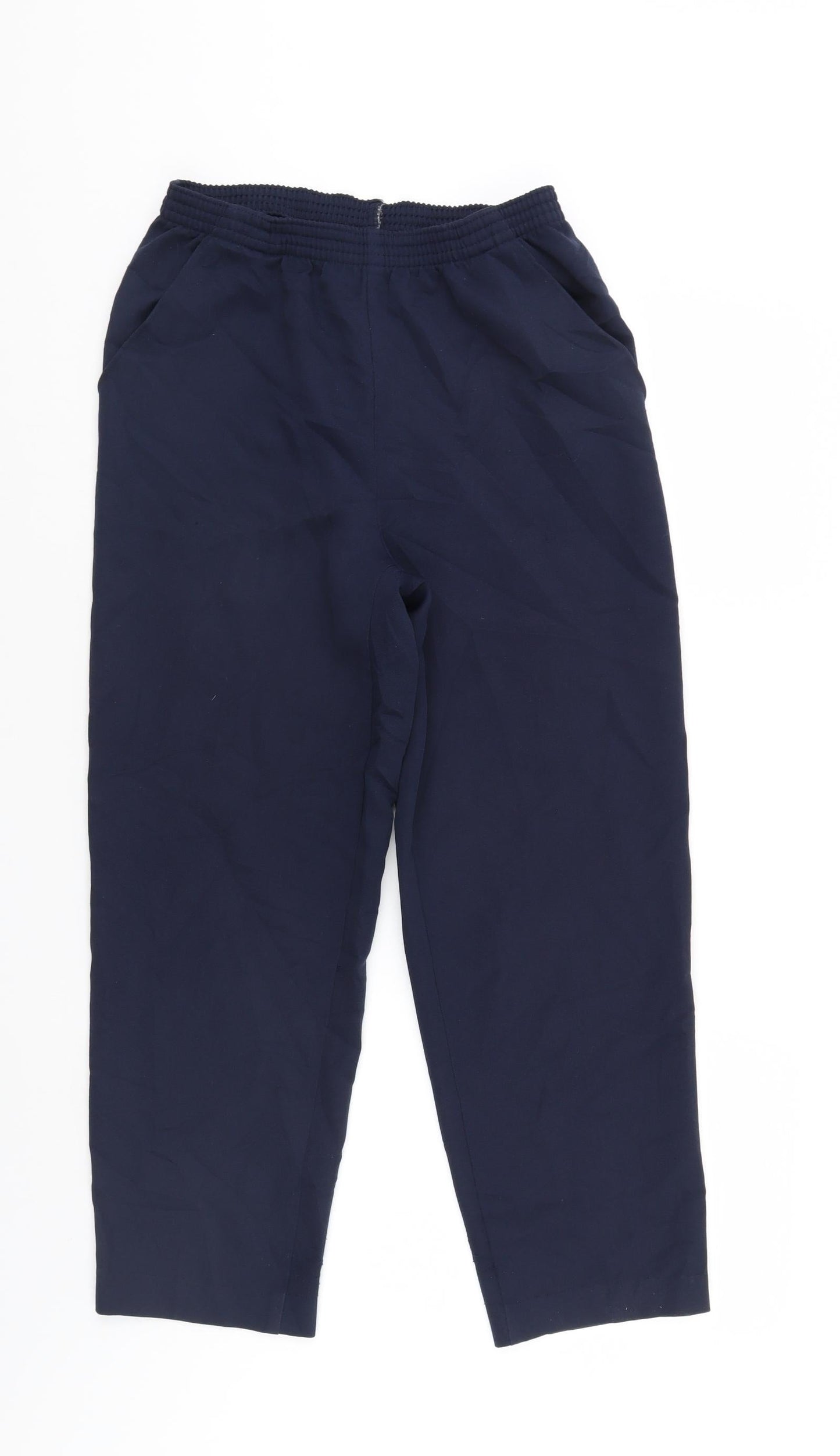 Preworn Womens Blue   Trousers  Size 12 L26 in - Elastic Waist