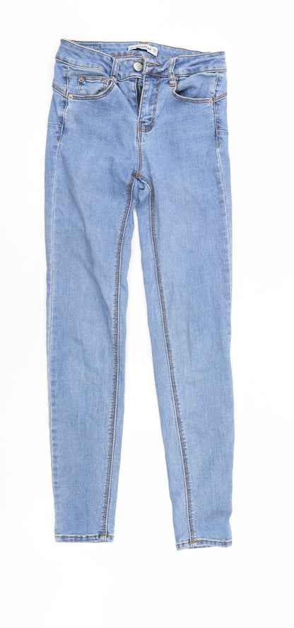 Pull&Bear Womens Blue  Denim Tapered Jeans Size 6 L27 in