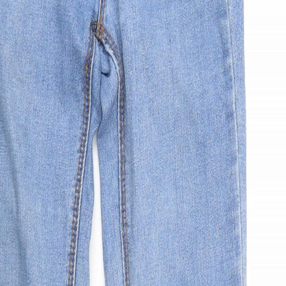 Pull&Bear Womens Blue  Denim Tapered Jeans Size 6 L27 in