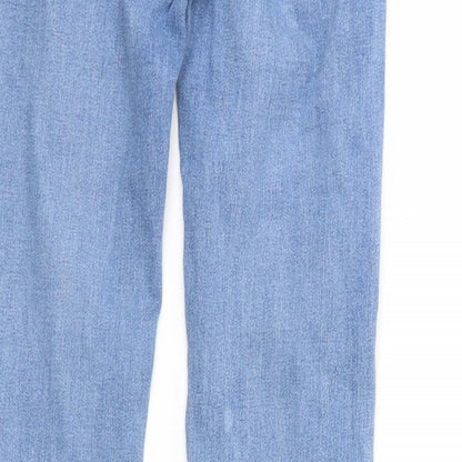 Pull&Bear Womens Blue  Denim Tapered Jeans Size 6 L27 in