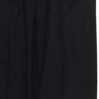Preworn Womens Black  Rayon Trousers  Size 32 L27 in