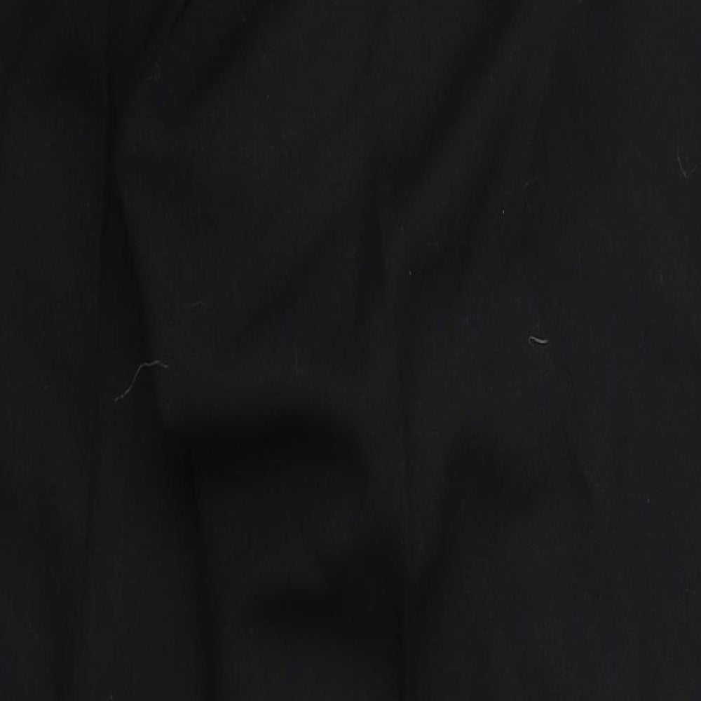 Preworn Womens Black  Rayon Trousers  Size 32 L27 in