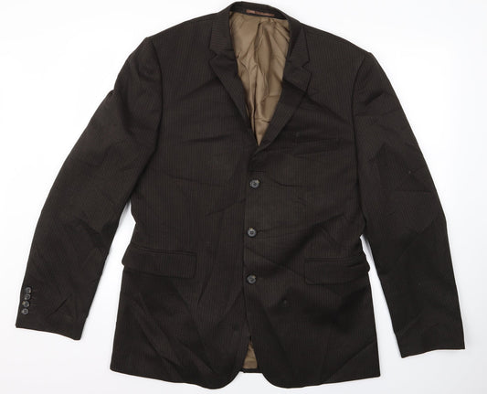 taylor and wright Mens Brown Striped  Jacket  Size 42