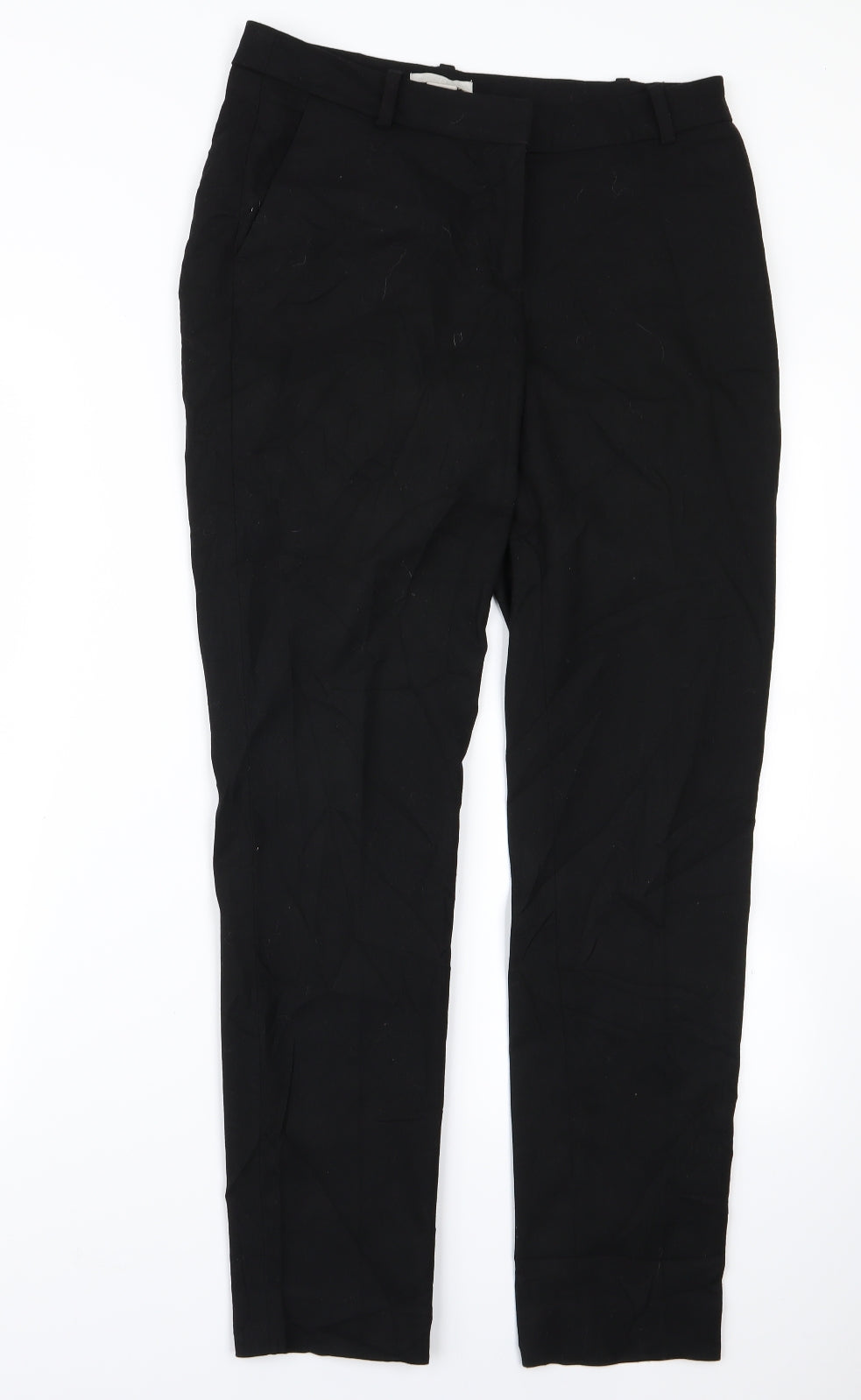 H&M Womens Black   Trousers  Size 34 L25 in