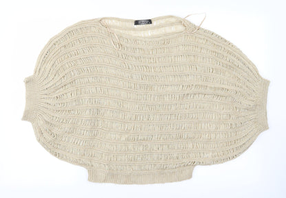 zupie Womens Beige   Pullover Jumper Size 2