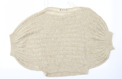 zupie Womens Beige   Pullover Jumper Size 2