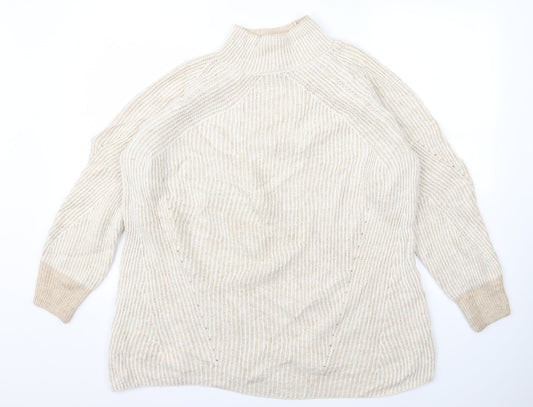 George Womens Beige   Pullover Jumper Size M