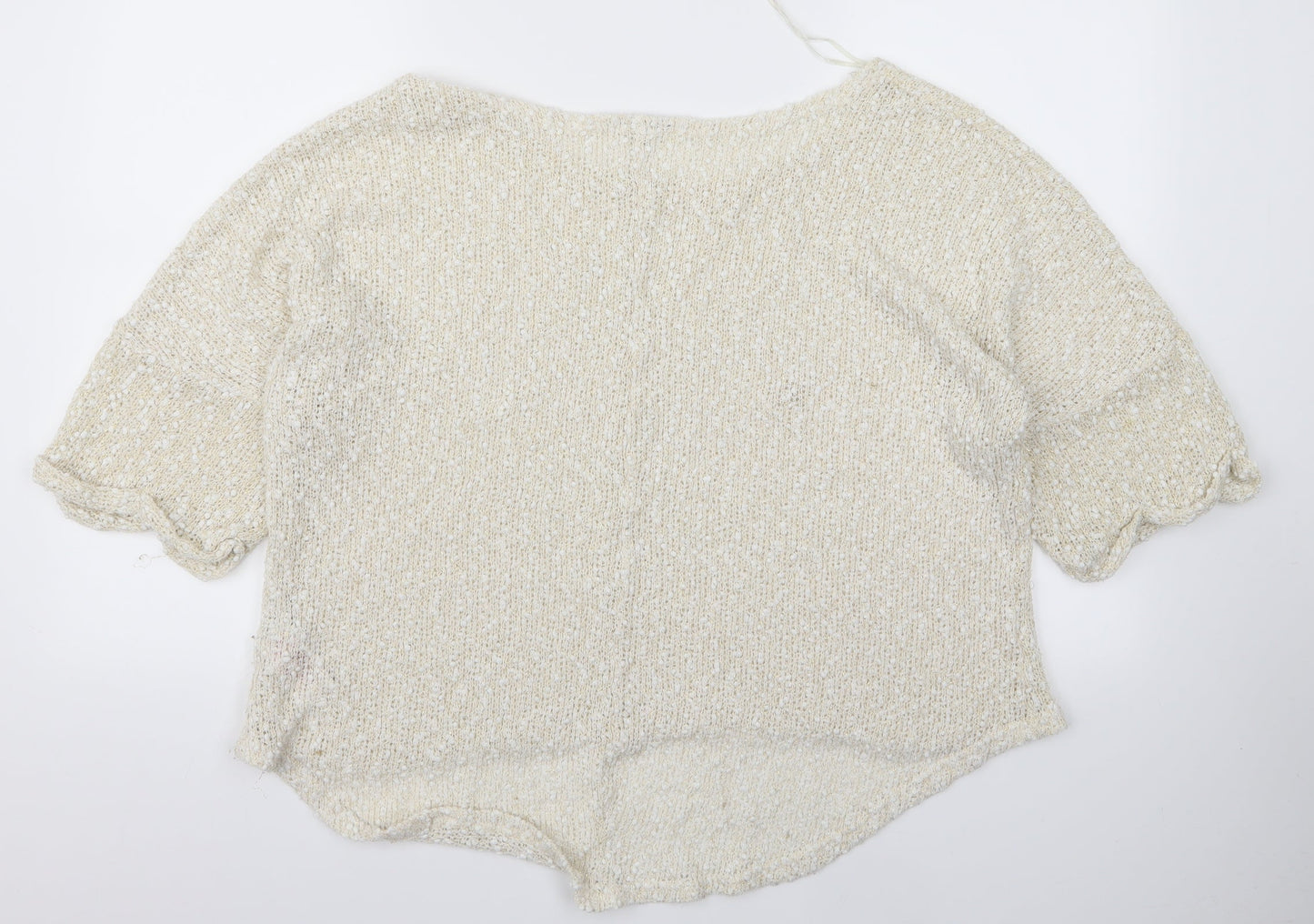 Peacocks Womens White   Pullover Jumper Size 18