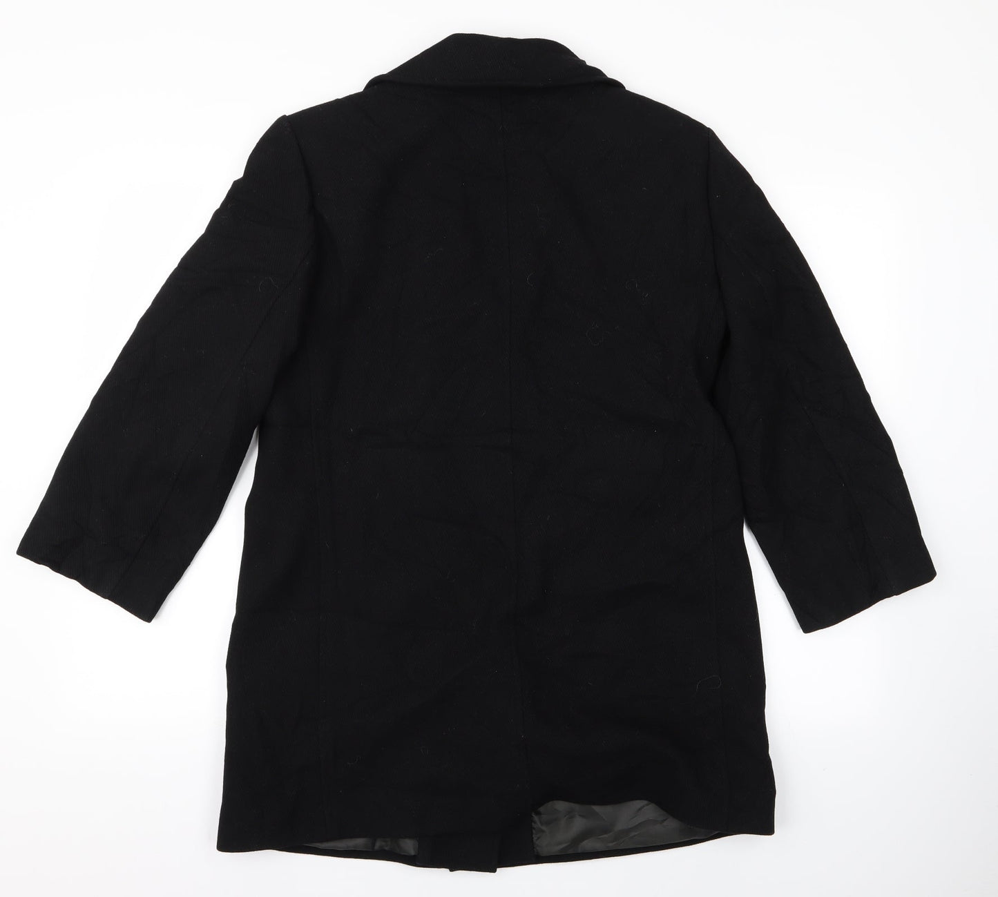 Preworn Womens Black   Overcoat Jacket Size 10