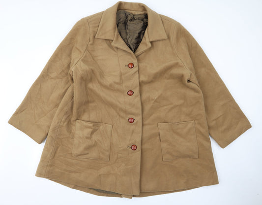 Preworn Womens Beige   Parka Jacket Size XL