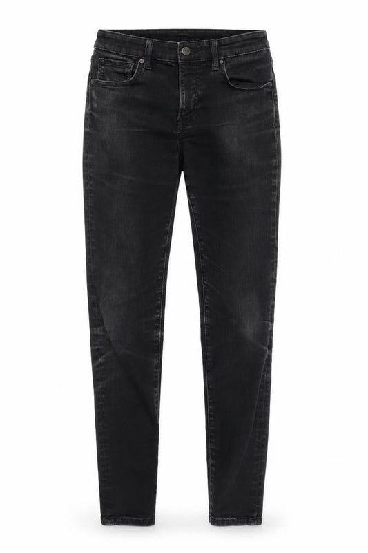 Unique Womens Black  Denim Skinny Jeans Size 12 L30 in