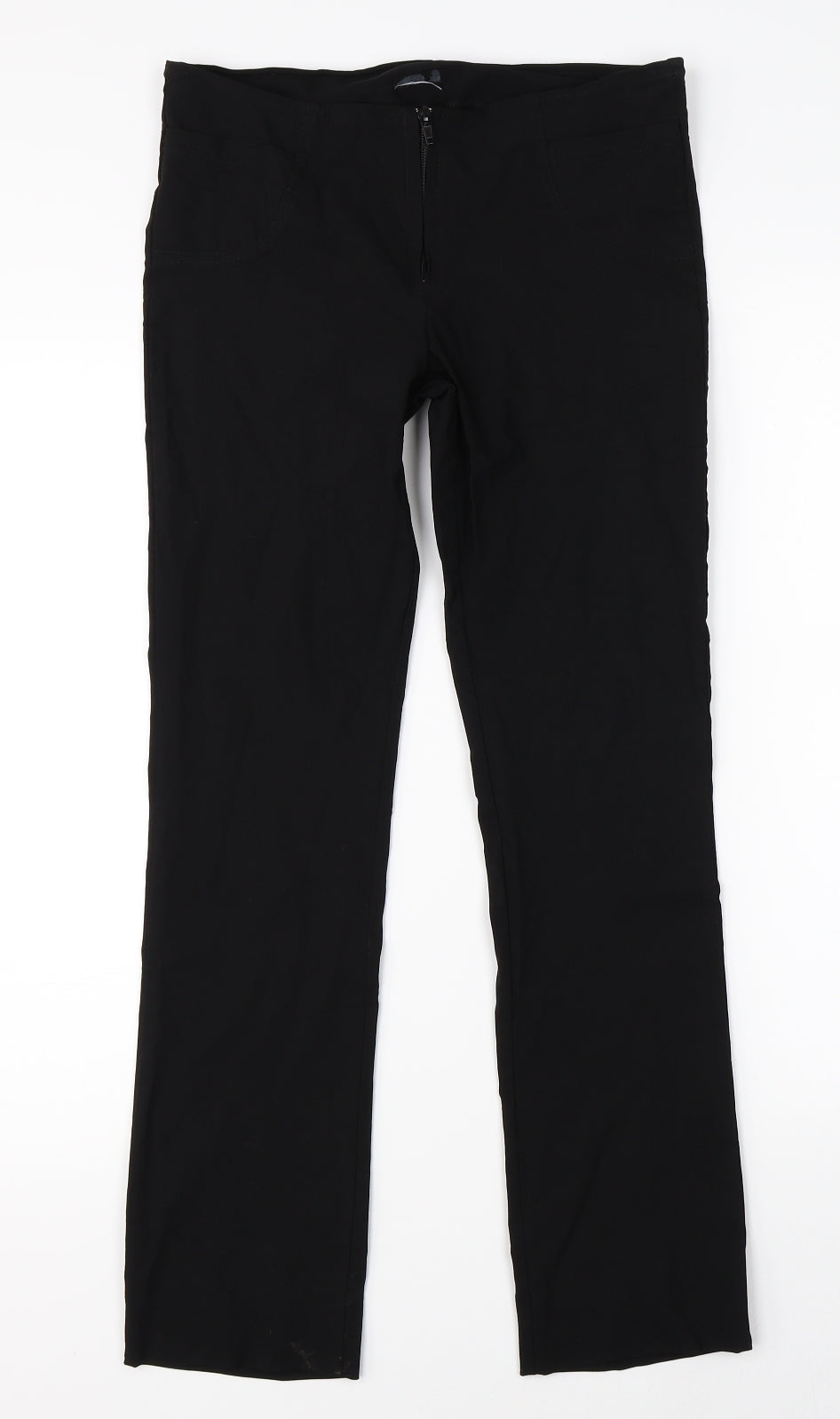 Preworn Womens Black   Trousers  Size 12 L26 in