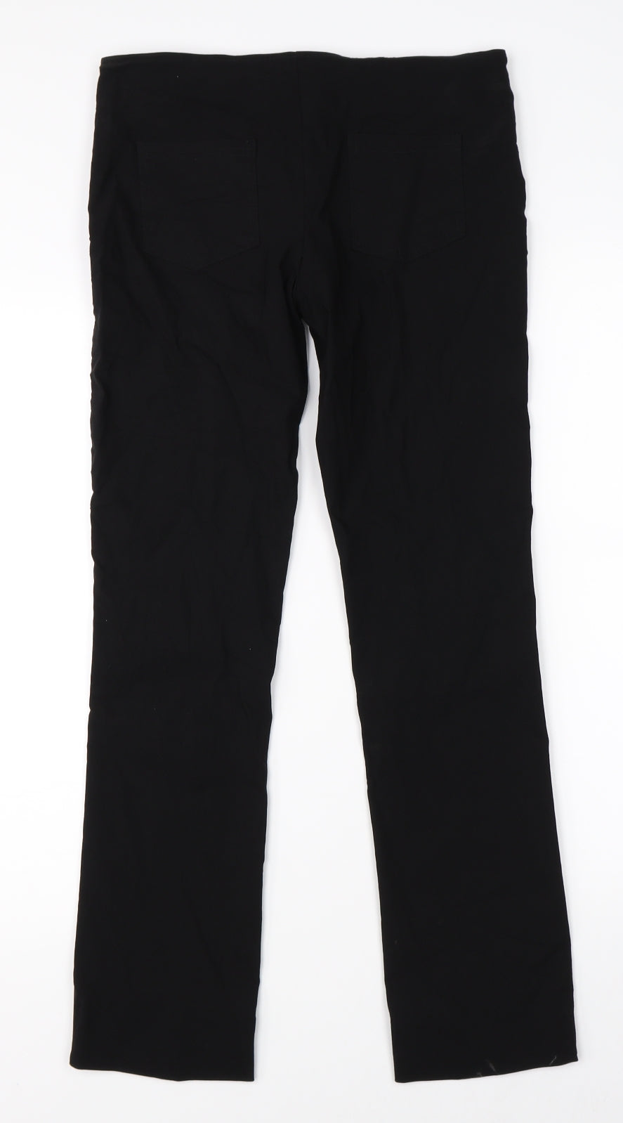 Preworn Womens Black   Trousers  Size 12 L26 in