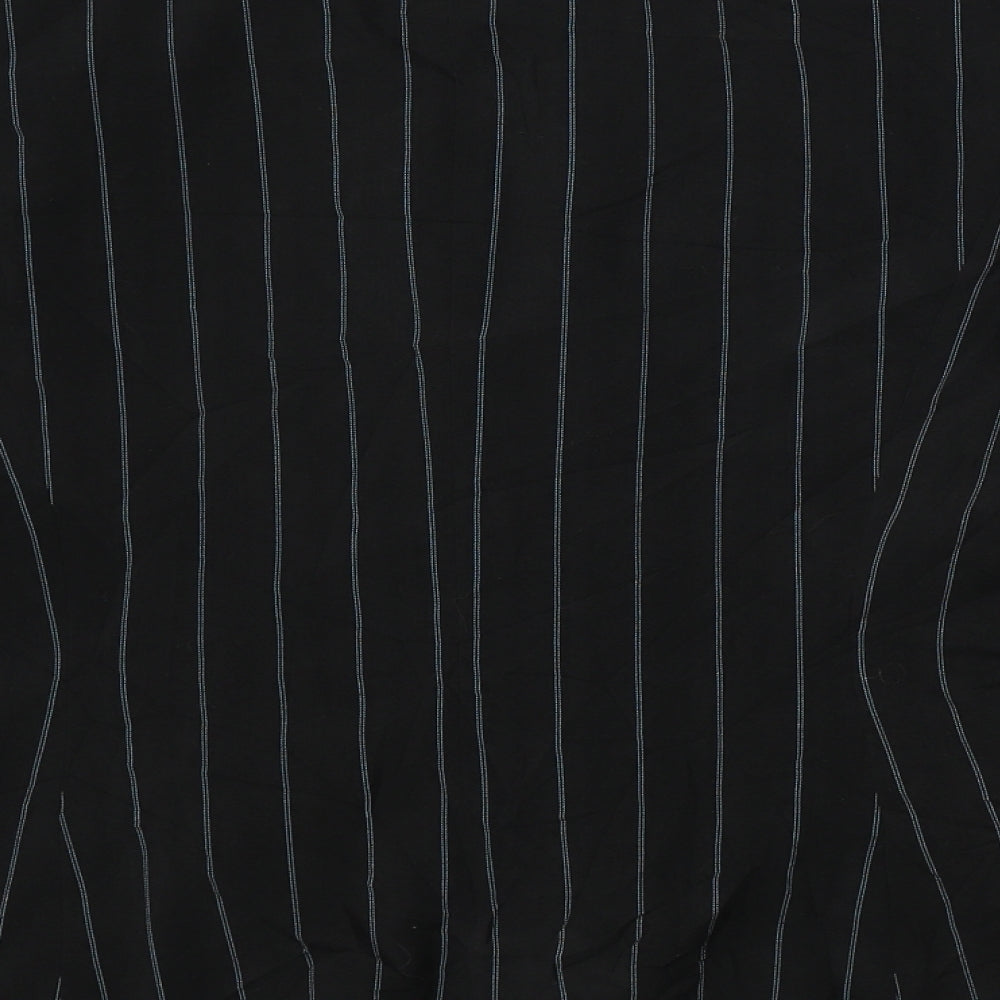 Marks & Spencer Womens Black Striped  Jacket Suit Jacket Size 14