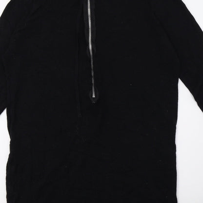 Topshop Womens Black  Knit Pullover Jumper Size 8