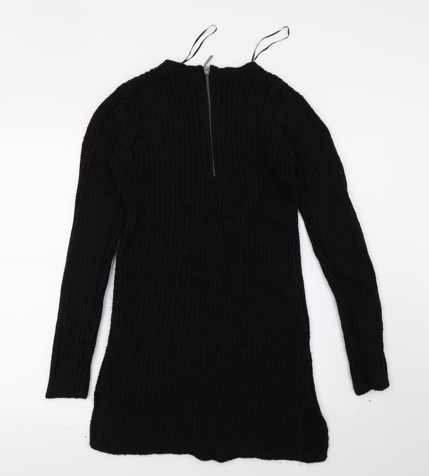 New Look Womens Black  Knit Pencil Dress  Size 8