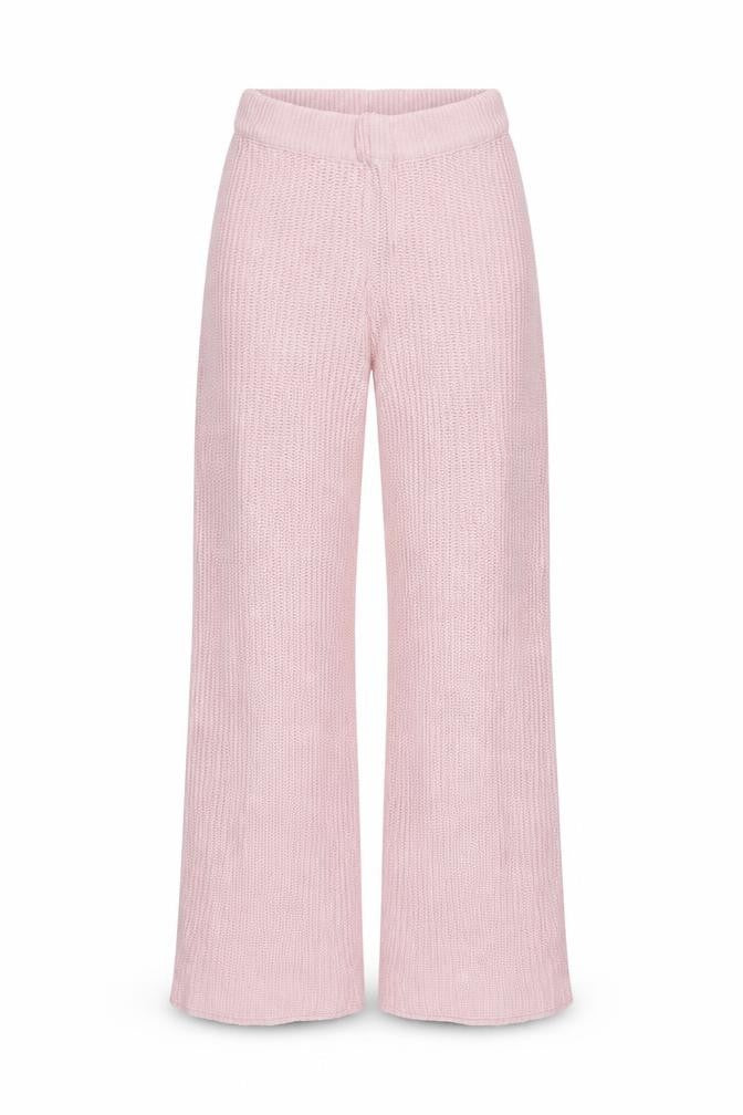 Boohoo Womens Pink  Knit Jogger Trousers Size S L29 in