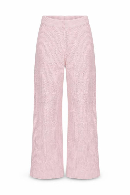 Boohoo Womens Pink  Knit Jogger Trousers Size S L29 in