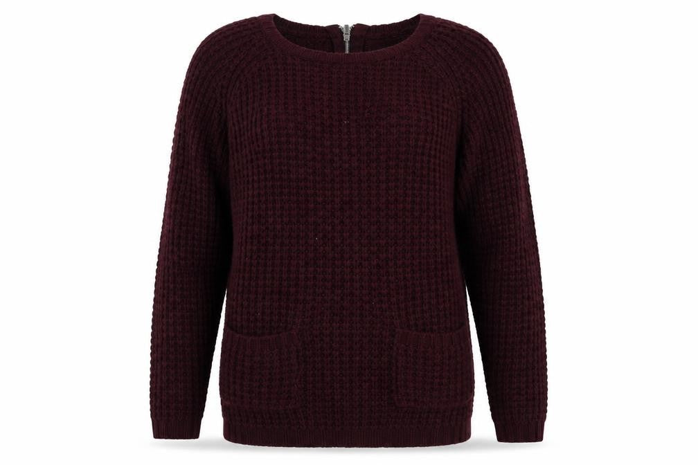 Heart & Soul Womens Purple  Knit Pullover Jumper Size 12