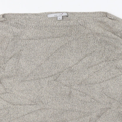 Per Una Womens Beige  Knit Pullover Jumper Size 10