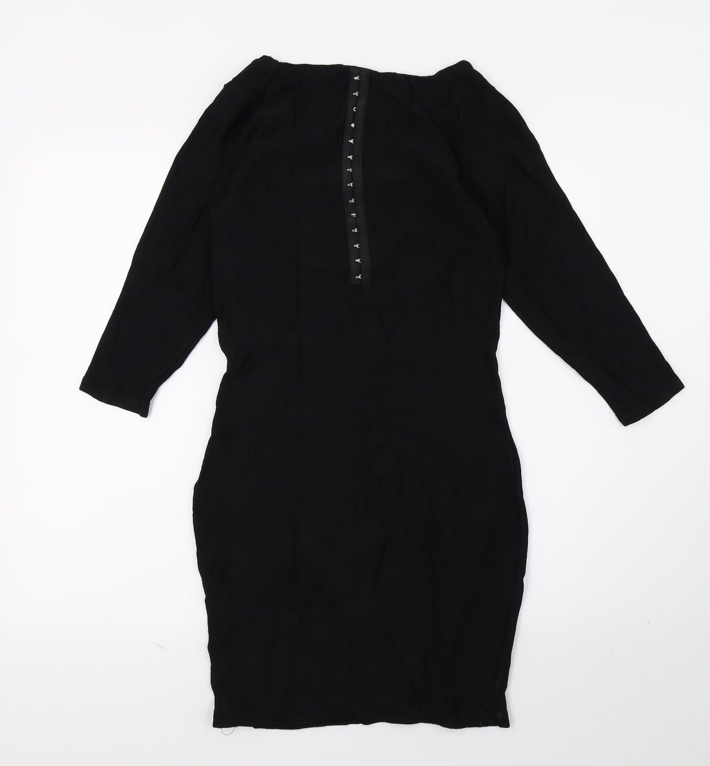 H&M Womens Black   Pencil Dress  Size 8