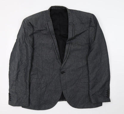 Next Mens Grey   Jacket Suit Jacket Size XL