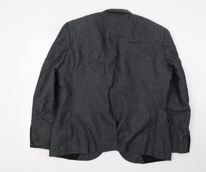 Next Mens Grey   Jacket Suit Jacket Size XL